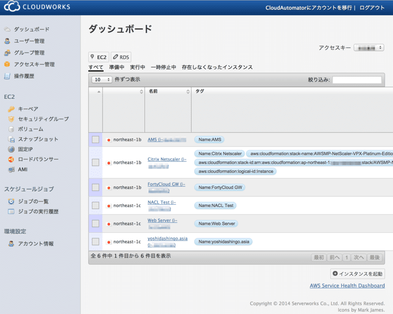 Cloudworksでできたこと: 1.日本語でAWSをコンソール管理できる