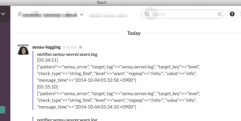 sensu-serverログをslackへ通知(収集用fluentdで不要なエラー除外)