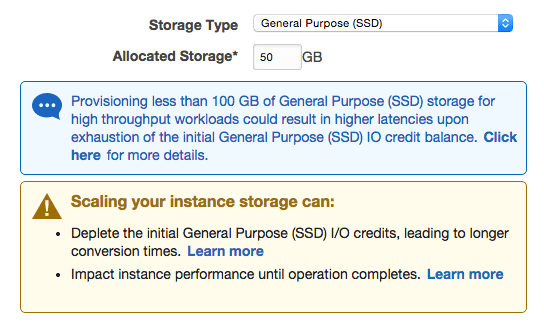 Amazon RDSのディスクを後から変更する場合の挙動: EBSタイプ変更せずに、容量だけUP