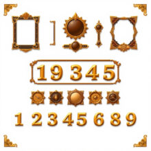 リアルファンタジーゲーム_UIフレーム_L
