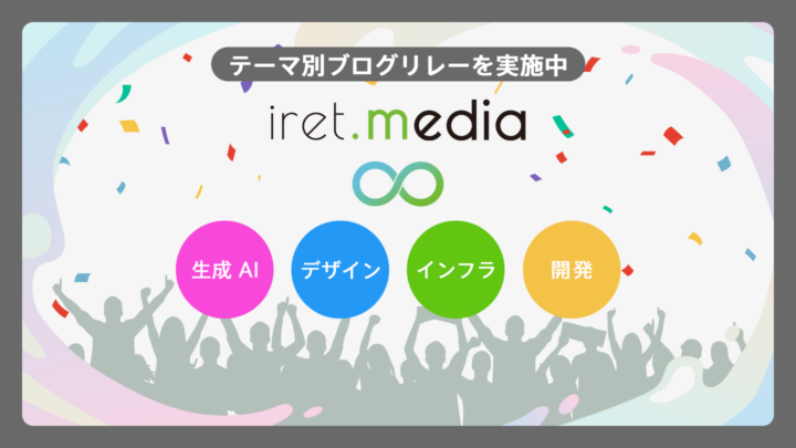 「生成 AI」「デザイン」「開発」「インフラ」のテーマ別ブログリレーを実施中イメージ