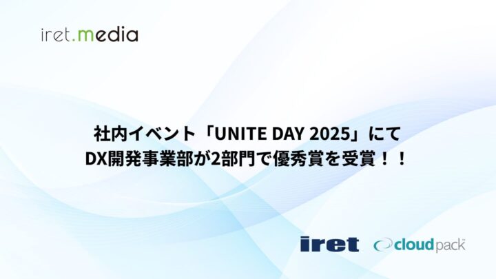 社内イベント「UNITE DAY 2025」にてDX開発事業部が2部門で優秀賞を受賞！！