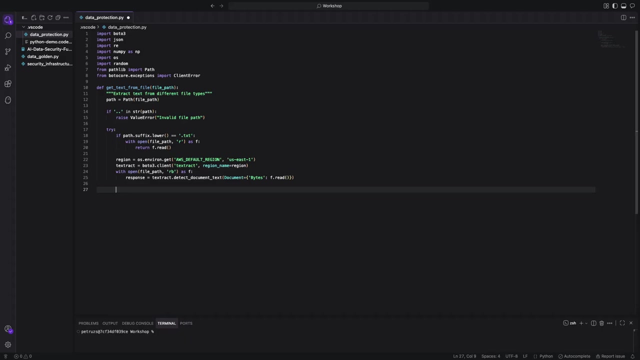 テキスト抽出コード