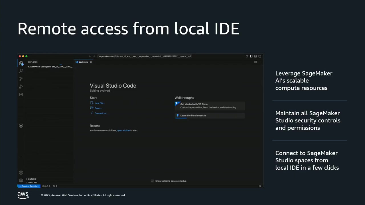 ローカルVS CodeからSageMaker Studioへのリモートアクセス