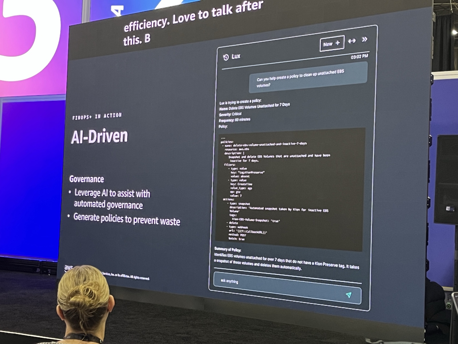 AIによるポリシー生成のデモ