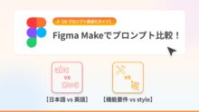 Figma Makeプロンプト比較：【日本語 vs 英語】と【機能要件 vs style】