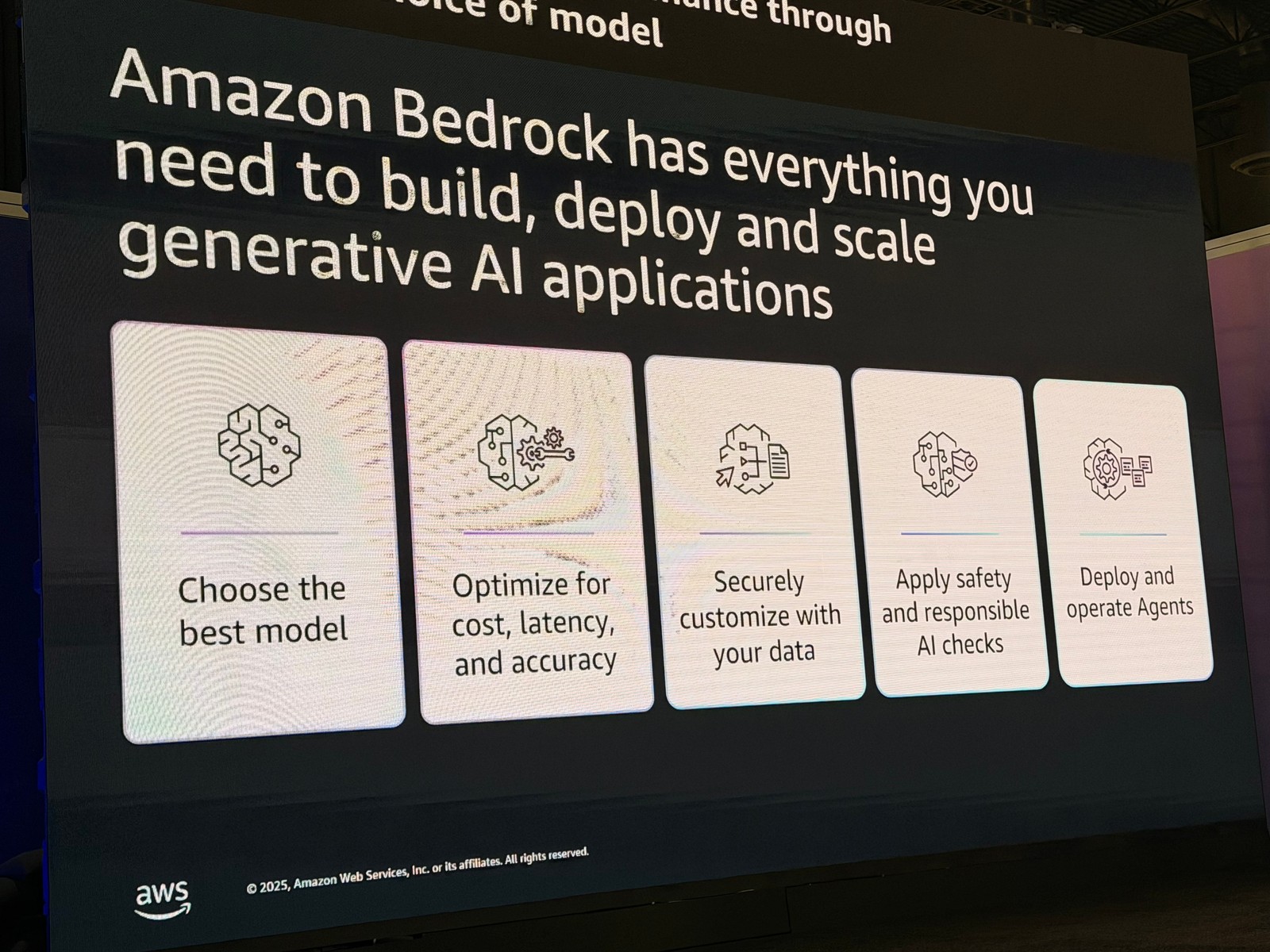 Amazon Bedrock の主要機能