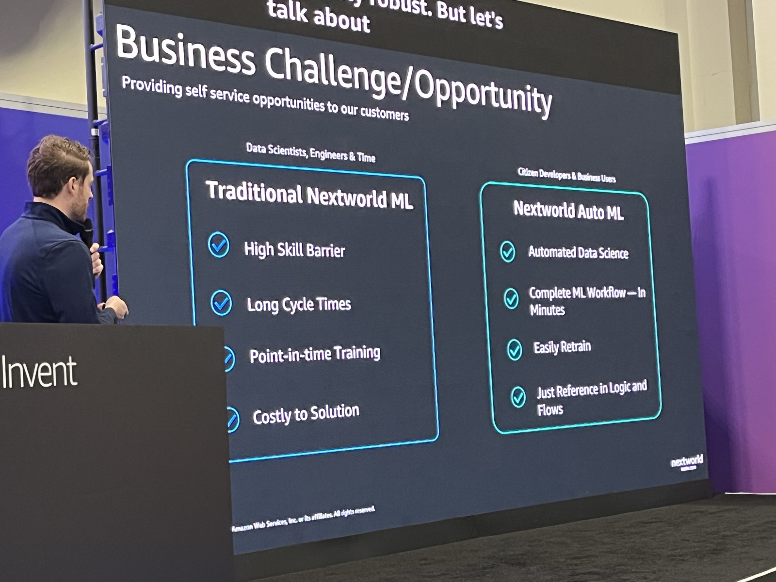 従来のMLとAutoMLの比較