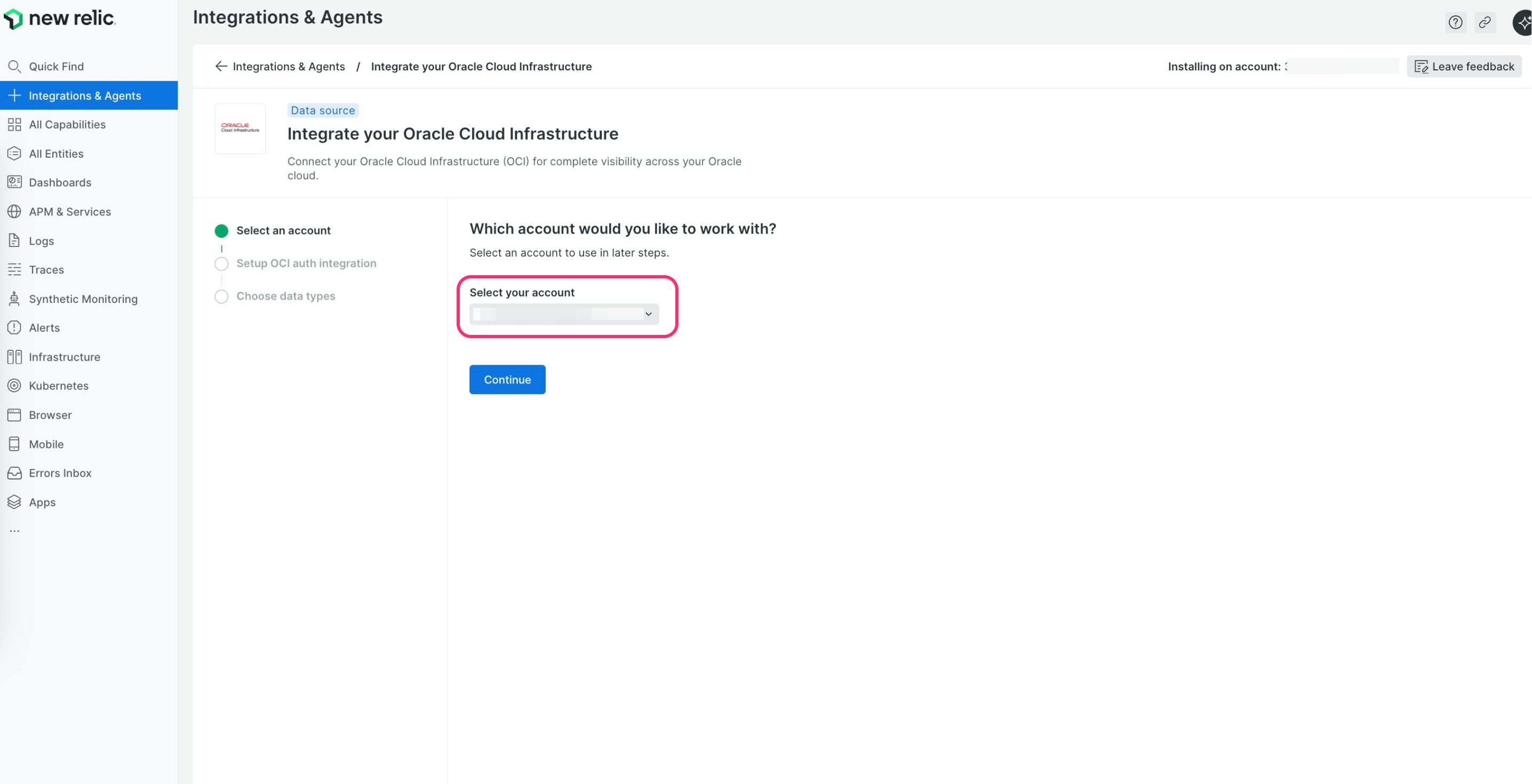 Subaccount Selection