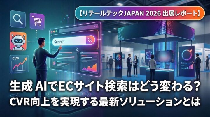 生成 AI で EC サイト検索はどう変わる？ CVR 向上を実現する最新ソリューションとは【リテールテックJAPAN 2026 出展レポート】