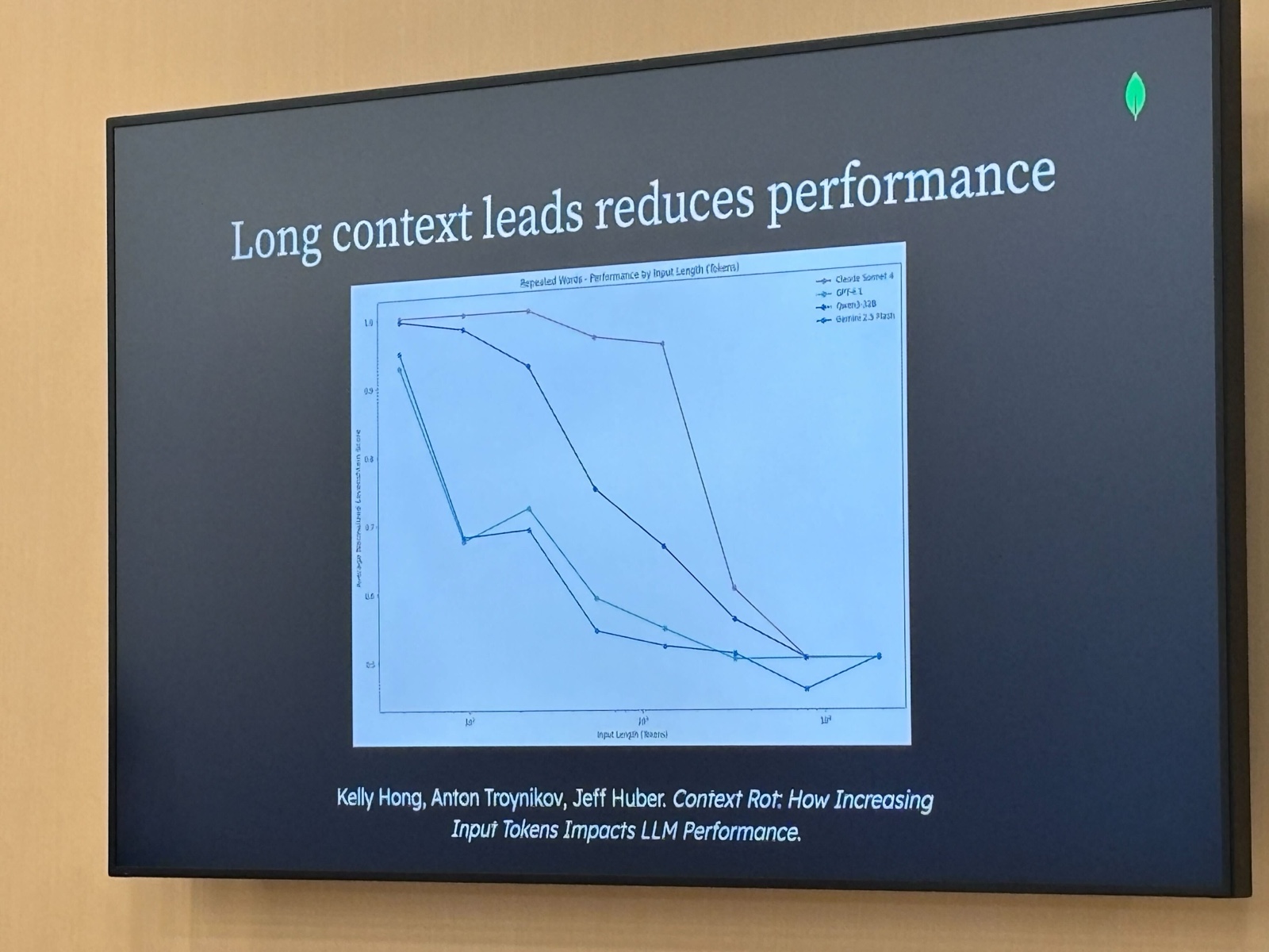 Long context leads reduces performance