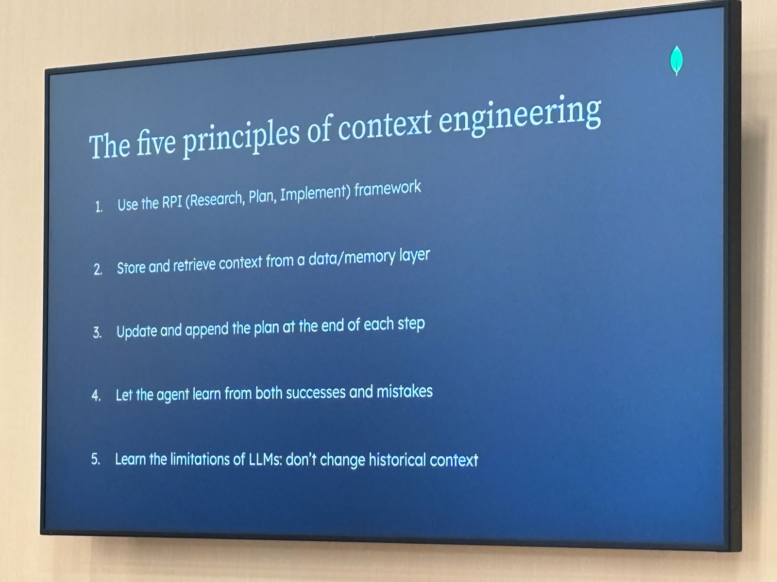The five principles of context engineering