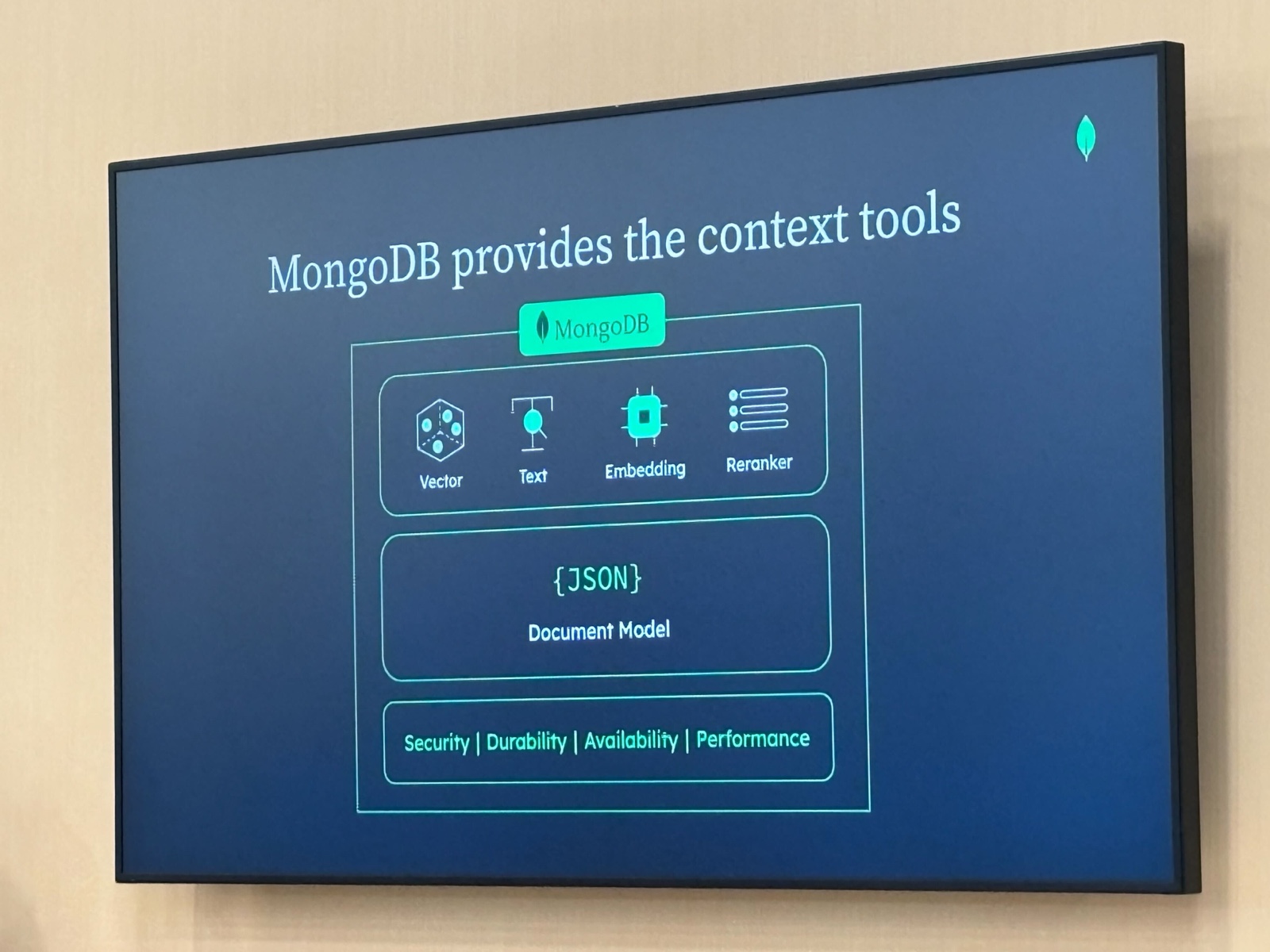 MongoDB provides the context tools