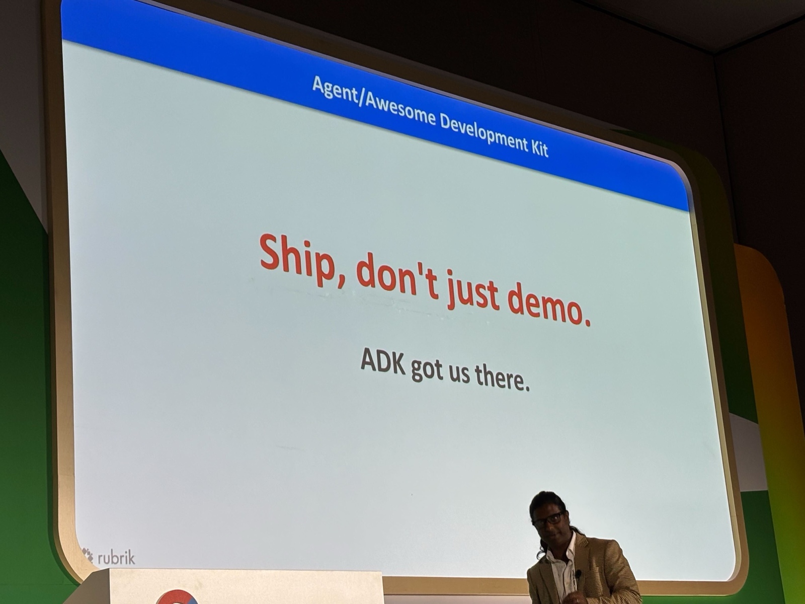 Ship, don't just demo. ADK got us there.