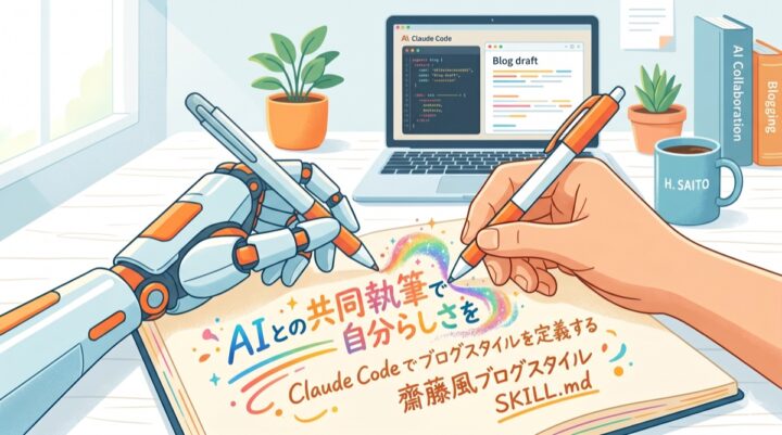 生成 AI とともにブログ書いてても自分っぽさを出したい、そうだ自分風ブログスキルを作ろう