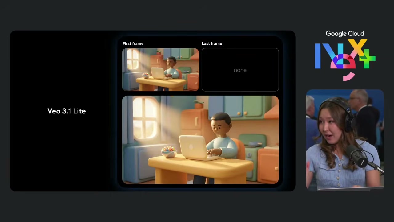 First frame だけで生成された例（Last frame は none）