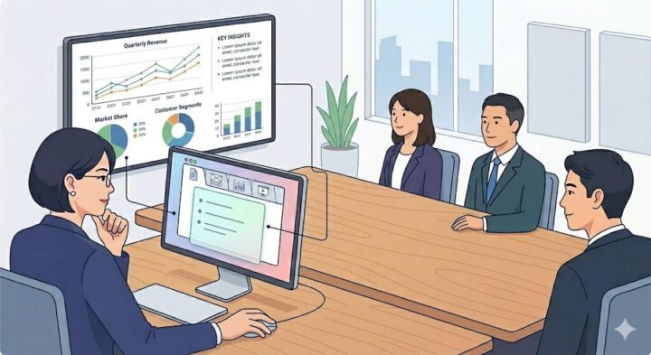 スマートな進行を偽装する「画面共有と裏カンペ」