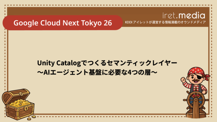 【Google Cloud Next Tokyo 26】Unity Catalogでつくるセマンティックレイヤー 〜AIエージェント基盤に必要な4つの層〜