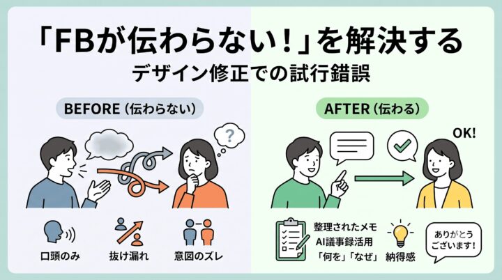 デザイン修正で「FBが伝わらない！」を解決するまでにやったこと