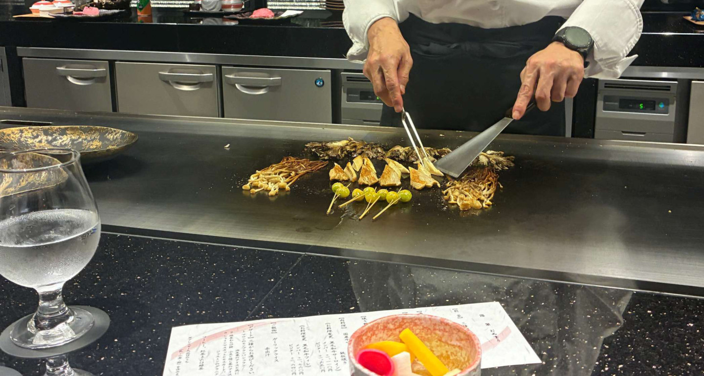 きのこを焼いているところ